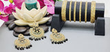 Extraordinary High Quality Indian Bollywood Kundan Polki Tikka Earrings Set