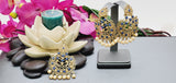 Dazzling High Quality Latest collection In Indian fashion Kundan Polki Tikka Earrings Set