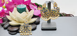 Dazzling High Quality Latest collection In Indian fashion Kundan Polki Tikka Earrings Set