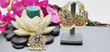 Dazzling High Quality Latest collection In Indian fashion Kundan Polki Tikka Earrings Set