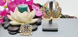 Dazzling High Quality Latest collection In Indian fashion Kundan Polki Tikka Earrings Set