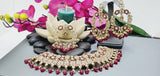 Astonishing Latest High Quality Designer Indian Reverse Kundan Choker Necklace Set