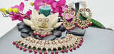 Astonishing Latest High Quality Designer Indian Reverse Kundan Choker Necklace Set