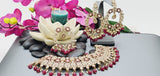 Astonishing Latest High Quality Designer Indian Reverse Kundan Choker Necklace Set