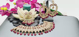 Astonishing Latest High Quality Designer Indian Reverse Kundan Choker Necklace Set With Full Bangles set.