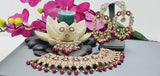 Astonishing Latest High Quality Designer Indian Reverse Kundan Choker Necklace Set