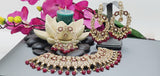 Astonishing Latest High Quality Designer Indian Reverse Kundan Choker Necklace Set