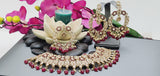 Astonishing Latest High Quality Designer Indian Reverse Kundan Choker Necklace Set