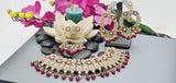 Astonishing Latest High Quality Designer Indian Reverse Kundan Choker Necklace Set