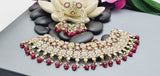 Astonishing Latest High Quality Designer Indian Reverse Kundan Choker Necklace Set
