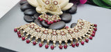 Astonishing Latest High Quality Designer Indian Reverse Kundan Choker Necklace Set