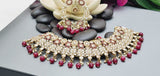Astonishing Latest High Quality Designer Indian Reverse Kundan Choker Necklace Set
