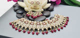 Astonishing Latest High Quality Designer Indian Reverse Kundan Choker Necklace Set