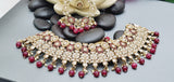Astonishing Latest High Quality Designer Indian Reverse Kundan Choker Necklace Set
