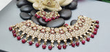 Astonishing Latest High Quality Designer Indian Reverse Kundan Choker Necklace Set