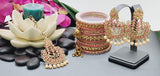 Breathtaking Latest Collection In Indian Bollywood Reverse Kundan Tikka Earrings Set