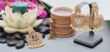 Breathtaking Latest Collection In Indian Bollywood Reverse Kundan Tikka Earrings Set