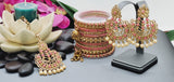 Breathtaking Latest Collection In Indian Bollywood Reverse Kundan Tikka Earrings Set