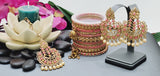 Breathtaking Latest Collection In Indian Bollywood Reverse Kundan Tikka Earrings Set