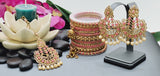 Breathtaking Latest Collection In Indian Bollywood Reverse Kundan Tikka Earrings Set
