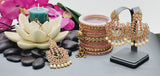 Breathtaking Latest Collection In Indian Bollywood Reverse Kundan Tikka Earrings Set