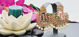 Breathtaking Latest Collection In Indian Bollywood Reverse Kundan Tikka Earrings Set