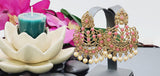 Breathtaking Latest Collection In Indian Bollywood Reverse Kundan Tikka Earrings Set