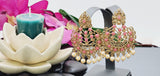 Breathtaking Latest Collection In Indian Bollywood Reverse Kundan Tikka Earrings Set