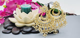 A Very Classy Breathtaking Latest Indian Kundan Pearl Big Earrings Set