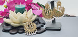 Totally Unique & Gorgeous Latest Designer Collection In Indian Kundan Polki Tikka Earrings Set