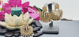 Totally Unique & Gorgeous Latest Designer Collection In Indian Kundan Polki Tikka Earrings Set