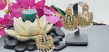 Totally Unique & Gorgeous Latest Designer Collection In Indian Kundan Polki Tikka Earrings Set