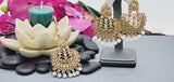 Totally Unique & Gorgeous Latest Designer Collection In Indian Kundan Polki Tikka Earrings Set