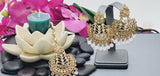 Totally Unique & Gorgeous Latest Designer Collection In Indian Kundan Polki Tikka Earrings Set