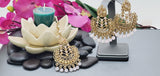 Totally Unique & Gorgeous Latest Designer Collection In Indian Kundan Polki Tikka Earrings Set