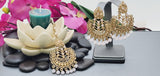 Totally Unique & Gorgeous Latest Designer Collection In Indian Kundan Polki Tikka Earrings Set