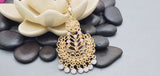 Totally Unique & Gorgeous Latest Designer Collection In Indian Kundan Polki Tikka Earrings Set