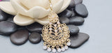 Totally Unique & Gorgeous Latest Designer Collection In Indian Kundan Polki Tikka Earrings Set