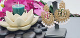 Totally Unique & Gorgeous Latest Designer Collection In Indian Kundan Polki Tikka Earrings Set