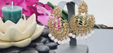 Totally Unique & Gorgeous Latest Designer Collection In Indian Kundan Polki Tikka Earrings Set