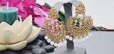 Totally Unique & Gorgeous Latest Designer Collection In Indian Kundan Polki Tikka Earrings Set