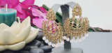 Totally Unique & Gorgeous Latest Designer Collection In Indian Kundan Polki Tikka Earrings Set