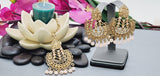Designer Most Trendy Latest Collection Kundan Polki Indian Tikka Earrings Set