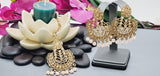 Designer Most Trendy Latest Collection Kundan Polki Indian Tikka Earrings Set