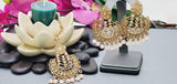 Designer Most Trendy Latest Collection Kundan Polki Indian Tikka Earrings Set