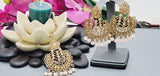 Designer Most Trendy Latest Collection Kundan Polki Indian Tikka Earrings Set