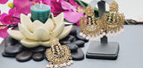 Designer Most Trendy Latest Collection Kundan Polki Indian Tikka Earrings Set