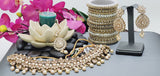 A Truly Stunning Latest High Quality Designer Indian Reverse Kundan Choker Necklace Set