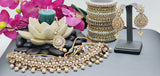 A Truly Stunning Latest High Quality Designer Indian Reverse Kundan Choker Necklace Set