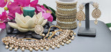 A Truly Stunning Latest High Quality Designer Indian Reverse Kundan Choker Necklace Set